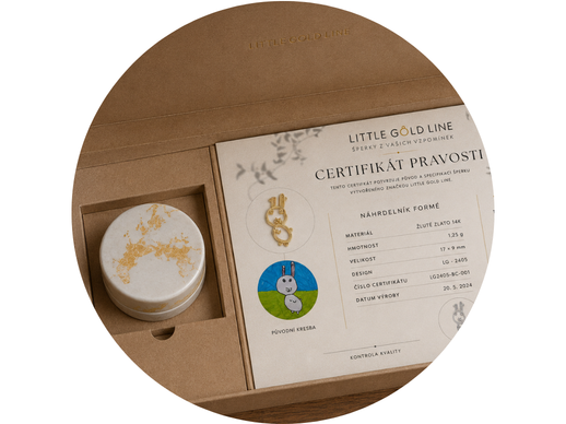 Certifikát pravosti Little gold line (2)